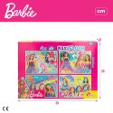 Zestaw 4 Puzzli Barbie MaxiFloor 192 Części 35 x 1,5 x 25 cm