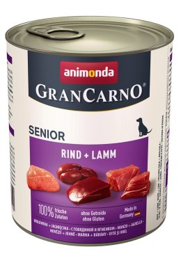 ANIMONDA GranCarno Senior smak: wołowina i jagnięcina - puszka 800g