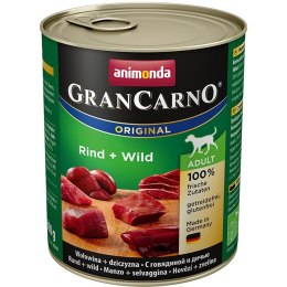 ANIMONDA Grancarno Adult smak: wołowina i dziczyzna 800g