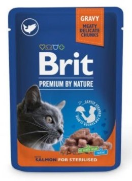 BRIT Premium by Nature Sterilised Łosoś - mokra karma dla kota - 100 g