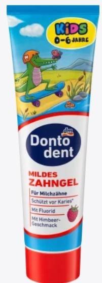 Dontodent Kids Pasta do Zębów 0- 6 lat Malinowa 100 ml