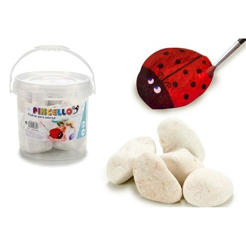 Mix Kamieni Pincello Biały 3 Kg 18 x 16 x 18 cm Rękodzieło (4 Sztuk)