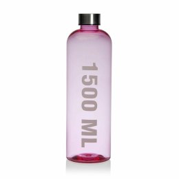 Butelka wody Versa Różowy 1,5 L Akryl Stal polistyrenu 9 x 29 x 9 cm