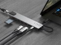 LINQ HUB USB-C 8IN1 PRO USB-C MULTIPORT HDMI 4K/60HZ,USB-C,USB-C PD3.0 100W DO ZASILANIA, 2XUSB-A,RJ45 1GBIT,SLOT SD,TF/MICRO