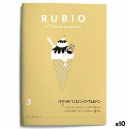Notatnik do matematyki Rubio Nº 5 A5 hiszpański 20 Kartki (10 Sztuk)