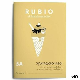 Notatnik do matematyki Rubio Nº 5A A5 hiszpański 20 Kartki (10 Sztuk)