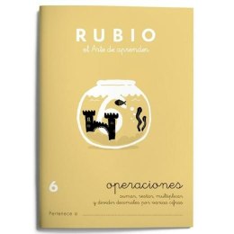 Notatnik do matematyki Rubio Nº 6 A5 hiszpański 20 Kartki (10 Sztuk)