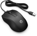 Mysz HP Wired Mouse 100 przewodowa czarna 6VY96AA