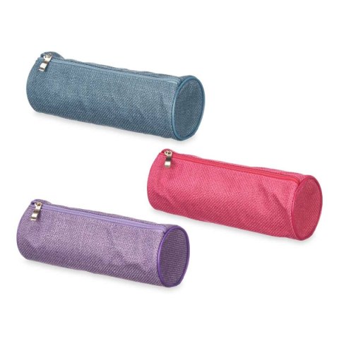 Torba szkolna cylindryczna Pincello Niebieski Fioletowy Różowy 22 x 8 x 8 cm (6 Sztuk)