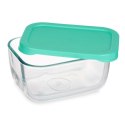 Pojemnik na Lunch SNOW BOX Kolor Zielony Przezroczysty Szkło Polietylen 420 ml (12 Sztuk)