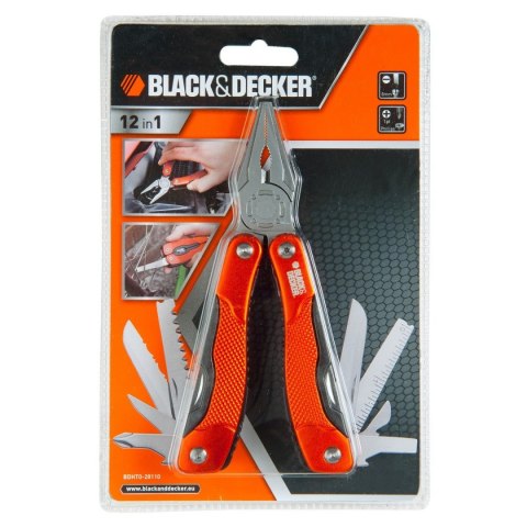 Narzędzie wielofunkcyjne 12 w 1 Black & Decker bdht0-28110 Pomarańczowy