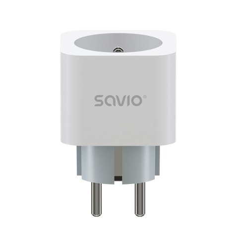 SAVIO INTELIGENTNE GNIAZDKO WI-FI, 16A, TIMER, POMIAR ZUŻYCIA ENERGII, AS-01