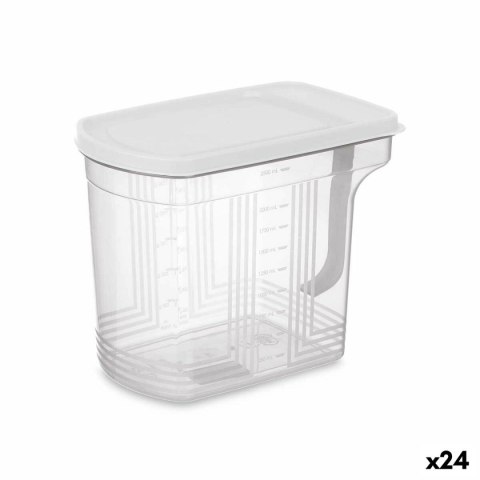 Organizer do lodówki Kinvara 02 1507 Szary Przezroczysty 2,5 L 20,5 x 17 x 13 cm (24 Sztuk)