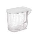 Organizer do lodówki Kinvara 02 1507 Szary Przezroczysty 2,5 L 20,5 x 17 x 13 cm (24 Sztuk)