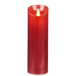 Świeca LED Czerwony 8 x 8 x 25 cm (12 Sztuk)