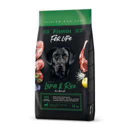 FITMIN For Life Adult Lamb & Rice - sucha karma dla psa - 12 kg