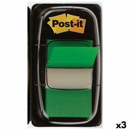 Karteczki przyklejane Post-it Index 25 x 43 mm Kolor Zielony (3 Sztuk)