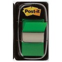 Karteczki przyklejane Post-it Index 25 x 43 mm Kolor Zielony (3 Sztuk)