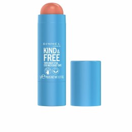 Kolor w sticku Rimmel London Kind & Free Nº 002 Peachy cheeks 5 g