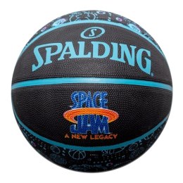 Piłka do koszykówki Spalding Space Jam Tune Squad Roster czarno-niebieska rozm. 7 84582Z