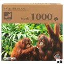 Układanka puzzle Colorbaby Orangutan 6 Sztuk 68 x 50 x 0,1 cm