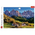 Puzzle 1500 elementów Dolina Val di Funes Dolomity Włochy