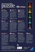 Puzzle 216 elementów 3D Wieża Eiffla Nocą