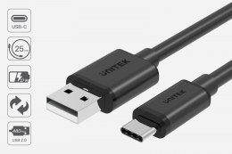 Kabel USB-C - USB-A 2.0; 1.5m; M/M; C14067BK