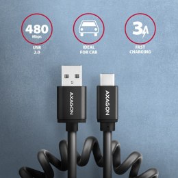 BUCM-AM20TB Kabel Twister USB-C - USB-A, 1.1m, USB2.0 3A, ALU