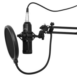 Mikrofon studyjny z zestawem akcesoriów pojemnościowy MT397K czarny