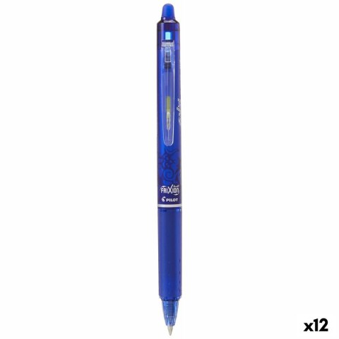 Długopis z płynnym atramentem Pilot Frixion Clicker Niebieski 0,4 mm (12 Sztuk)