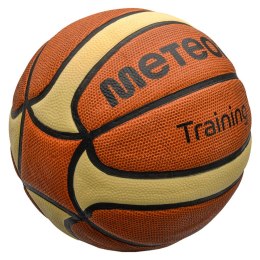 Piłka do koszykówki Meteor Cellular 5 brązowo-kremowa rozm. 5 10100