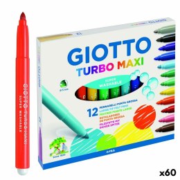 Zestaw markerów Giotto Turbo Maxi Wielokolorowy (60 Sztuk)