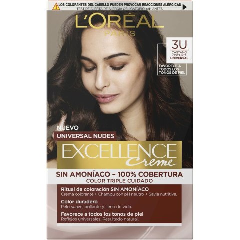 Trwała Koloryzacja L'Oreal Make Up Excellence Ciemny Szatyn