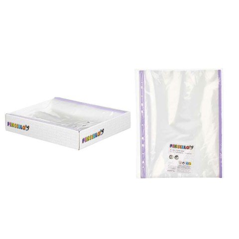 Obudowy Pincello Niebieski Czerwony Kolor Zielony Fioletowy Wielokolorowy A4 Plastikowy 25 x 0,5 x 31 cm (48 Sztuk)