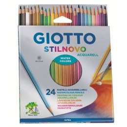 Kolorowe kredki akwarelowe Giotto Stilnovo 24 Części Wielokolorowy