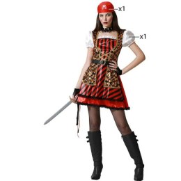 Kostium dla Dorosłych Czerwony Pirat Kobieta - XL