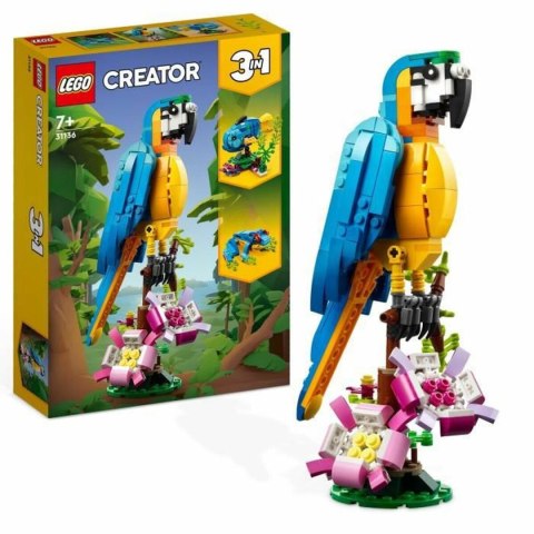 Playset Lego Creator 31136 Exotic parrot with frog and fish 3 w 1 253 Części