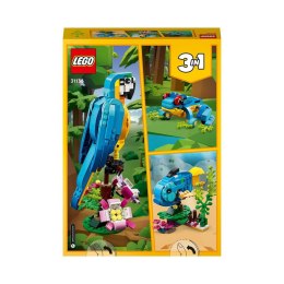 Playset Lego Creator 31136 Exotic parrot with frog and fish 3 w 1 253 Części