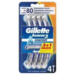 Jednorazowe Maszynki do Golenia Gillette Sensor 3 Comfort 4 Sztuk
