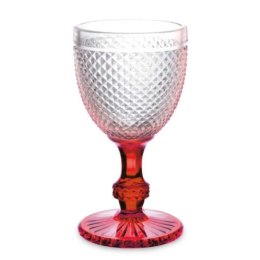 Kieliszek do wina Diament Czerwony Przezroczysty Szkło 330 ml (6 Sztuk)