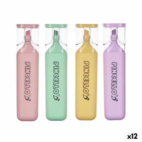 Zestaw markerów fluorescencyjnych Pincello Żółty Wielokolorowy Różowy Fiolet Mięta (12 Sztuk)