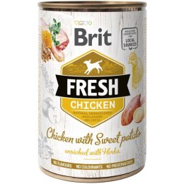 BRIT Fresh Chicken&Sweet Potato - mokra karma dla psa - 400 g