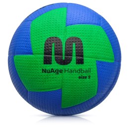 Piłka ręczna Meteor Nuage damska 2 niebiesko-zielona rozm. 2 10095