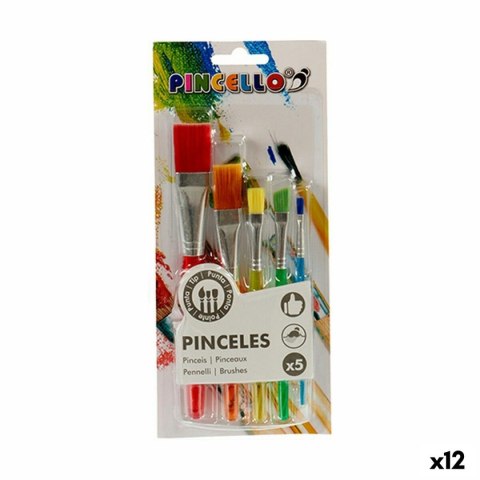 Pędzle Pincello Wielokolorowy Set (12 Sztuk)