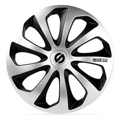 Kołpaki Sparco Sicilia CS5 Czarny Srebrzysty 13"