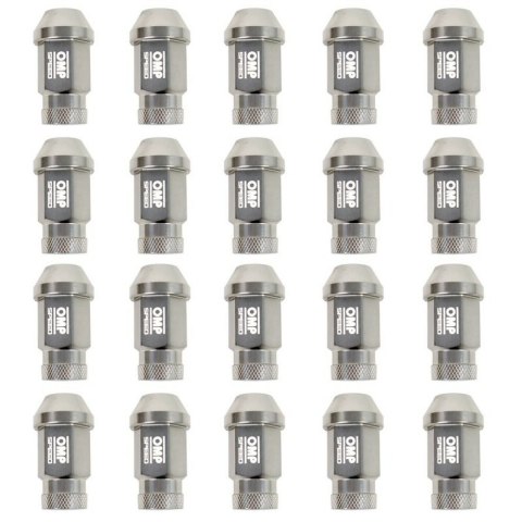 Set Nakrętki OMP 7075 Antracyt 20 uds M14 x 1,25
