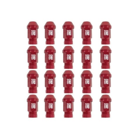 Set Nakrętki OMP 7075 Czerwony 20 uds M14 x 1,25