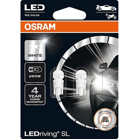 Żarówka Samochodowa Osram OS2825DWP-02B 0,8 W 6000K W5W