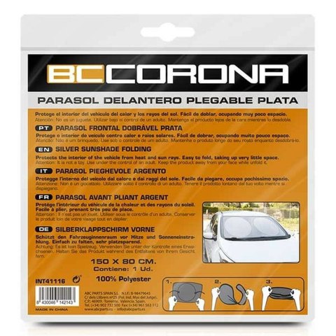 Parasol INT41116 Srebrzysty 150 x 80 cm